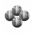 thumbnail image 7 of 15 Inch Round Placemats Set of 4, Grey Forest Non Slip Heat Insulation PP Table Mats, Vintage Foggy Woods Tree Washable Place Mats for Kitchen Dining Party Table Decor, 7 of 7
