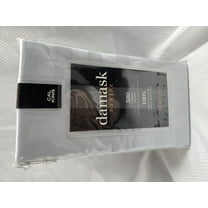 Damask Stripe 15-inch Drop Bed Skirt 100 Percent Cotton 500 Thread Count