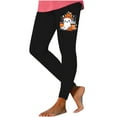 thumbnail image 3 of QATAINLAV Women's Halloween Leggings Fashion Ghost Pumpkin Printed High Waist Yoga Pants Stretchy Athletic Legging Trousers 90% off Clearance Sale Black M, 3 of 5