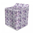 thumbnail image 1 of Floral Washer Cover, Foliage Leaves in Purple Tones Soft Leafage Vintage Abstract Nature Plants, Washroom Decor with Dust Protection, 29" x 28" x 40", Lavender Lilac Beige, by Ambesonne, 1 of 3