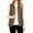 03-Coffee, variant on Yutgune Women's Lightweight Puffer Vest Stand Collar Zip Up Jacket with Pockets