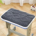 thumbnail image 1 of Cojines de espuma para silla de 35 x 25 cm en gris, café, beige y azul claro. Antideslizantes y lavables a máquina para mayor comodidad. Ideales para sala de estar, comedor, taburete y suelo., 1 of 8