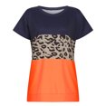 thumbnail image 3 of PATLOLLAV Summer Womens Plus Size Tops Fashion Leopard Print Crewneck Short-Sleeve Shirts Blouse, 3 of 6