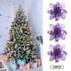 thumbnail image 2 of 10 Uds flores artificiales de Navidad colgantes de plástico DIY para suministros de fiestas y vacaciones Ndcxsfigh libre de BPA, 2 of 7