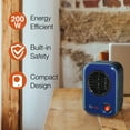 thumbnail image 2 of Lasko 6" 200W MyHeat Personal Tabletop Space Heater with Simple Controls, Blue, 102, New, 2 of 9