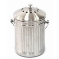 thumbnail image 4 of Mainstays Compost Pail, Stainless Steel with Odour Absorbing Replacement Filter, 4 of 5