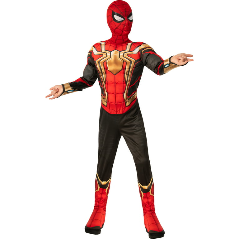 Dispersión Delgado Violín Child Officially Licensed Boy Marvel Deluxe Light Up Iron Spider Halloween  Costume Small, Red, Gold and Black - Walmart.com