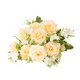 thumbnail image 3 of Artificial Rose Flowers Arrangement – Silk Plastic Flower Bouquets for Living Room Decor, Decorative Table Centerpiece, Faux Floral Home Decoration, 1 Piece, 3 of 4