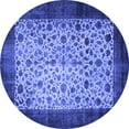 thumbnail image 1 of Ahgly Company Indoor Round Persian Blue Bohemian Area Rugs, 8' Round, 1 of 4