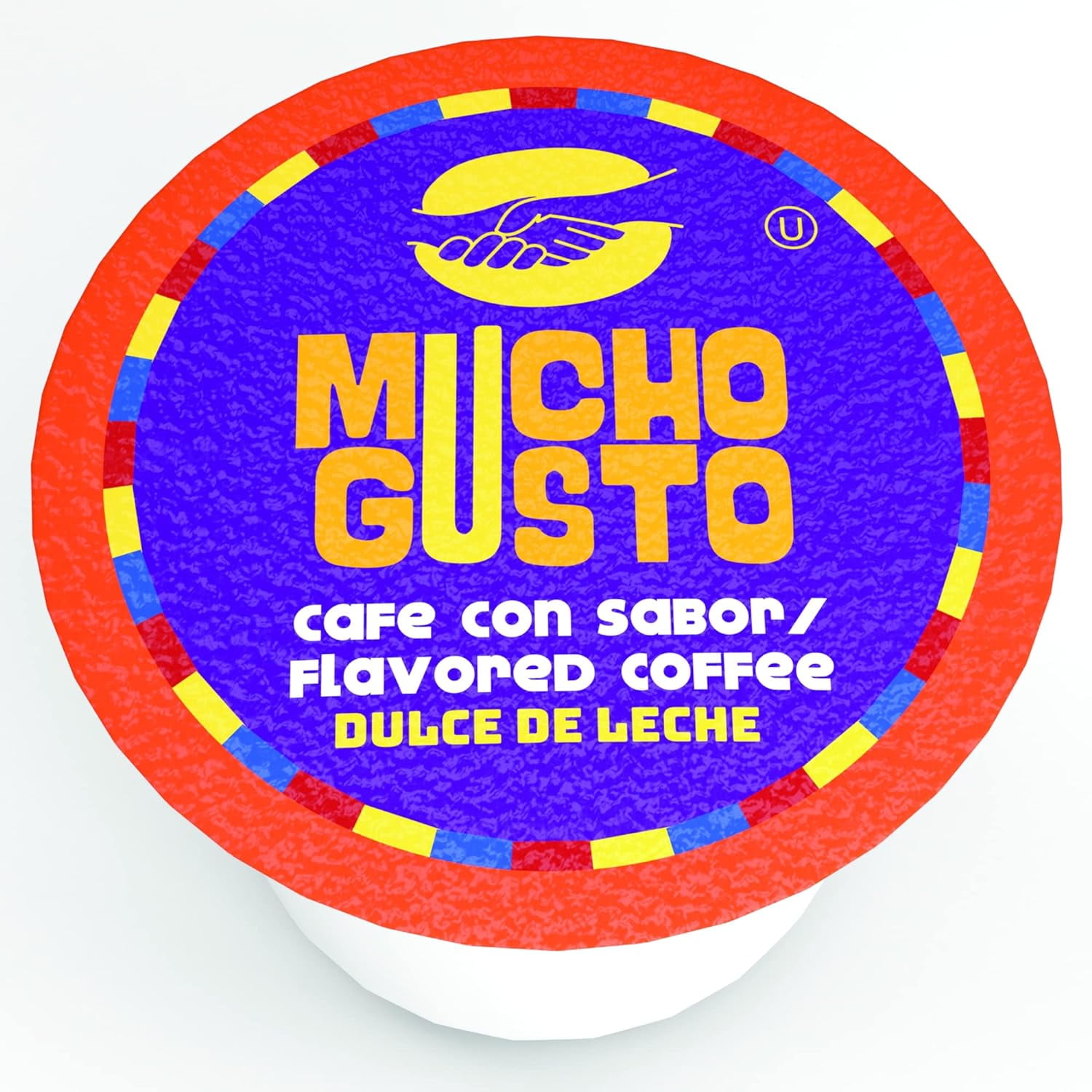 Mucho Gusto Dulce de Leche Coffee Pods, Made of 100% Ground Arabica Coffee Beans, 40-Pack