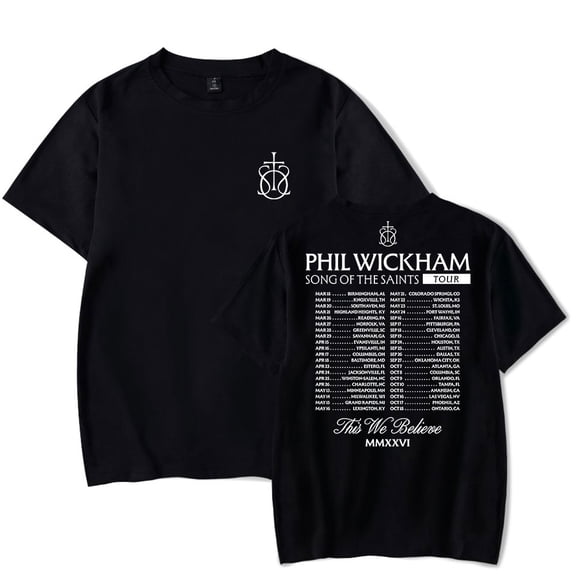 Phil Wickham SOTS Classic Tour Tee Unisex Crewneck Short Sleeve Casual Streetwear T-shirt