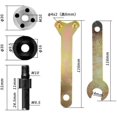 thumbnail image 6 of Worshippedn Electric Drill Angle Grinder Connecting Rod Set,6mm/10mm Shank for Metal Polishing, Grinding, Cutting Discs,Compatible with Most 3/8" to 1/2" Drill Chucks (10mm Mitsubishi shaft), 6 of 7