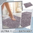 thumbnail image 3 of 1PC Chenille Bath Mat, Absorbent Non‑Slip Floor Rug, Quick‑Drying Doorway Mat for Bathroom Entryway, 40x60cm, Light Gray, 3 of 5