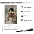 thumbnail image 6 of Vintage Woman Read Book Canvas Wall Art, Aesthetic Reading Poster, Victorian Bookish Women Portrait Oil Painting, Rustic Light Academia Feminine Picture for Girls Bedroom Nursery 16x24in Unframed, 6 of 12
