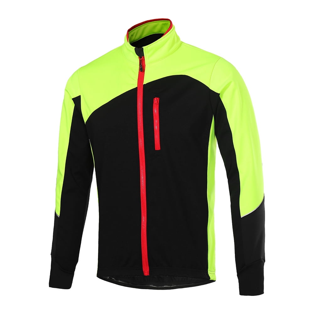 New Mens Jacket Softehell Long Sleeves Winter Thermal Windproof Cycling Jacket 