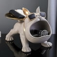 thumbnail image 4 of Estatua de Resina de Bulldog Francés, Bandeja para Dulces, , Cuenco, Estatuas para Escritorio de Oficina, Decoración del Hogar, Figuras Negras., 4 of 5