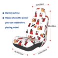 thumbnail image 3 of Rateoe Cute Cat And Christmas Gift Print Car Seat Cover,Elastic Car Seat Protector,Washable Durable Automotive Seat Cover Car Interior Accessories, 3 of 5