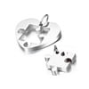 thumbnail image 5 of OIDEA 2PCS Stainless Steel Couples Love Heart Puzzle Pendant Necklace for  Men Women Mothers Day Valentines, 5 of 5