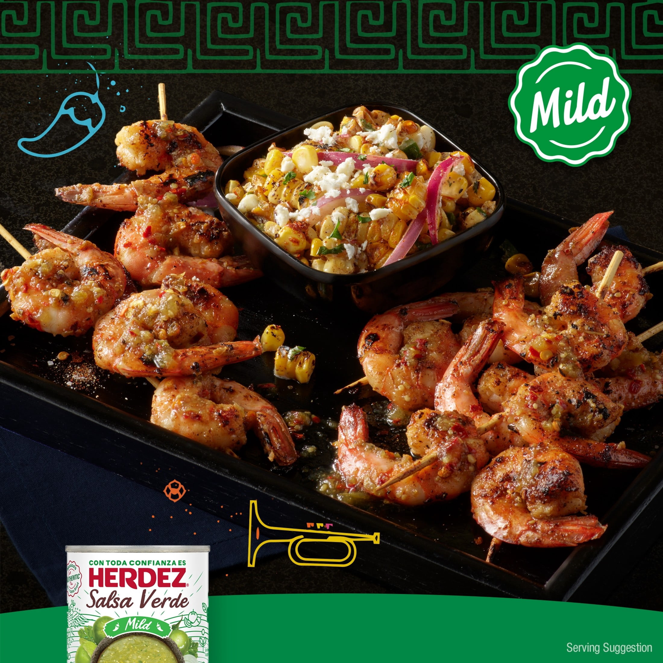 (4 pack) HERDEZ Salsa Verde Mild, Shelf Stable, 7 oz Steel Can