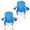 Blue X2, variant on Portable Folding Camping Chair with Built-In Cooler & Cup Holder, Durable 600D Oxford Fabric Sports Chair with Side Storage Pocket for Beach Black