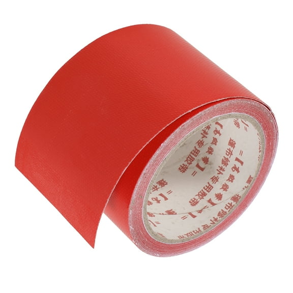 Truck RV Car Tape 3.15"x16.41ft Self-Adhesive Leak-Proof Tent Awning Tape Tarpaulin Red 1pcs