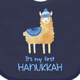 thumbnail image 4 of Inktastic It's My First Hanukkah Boys or Girls Baby Bib, 4 of 4