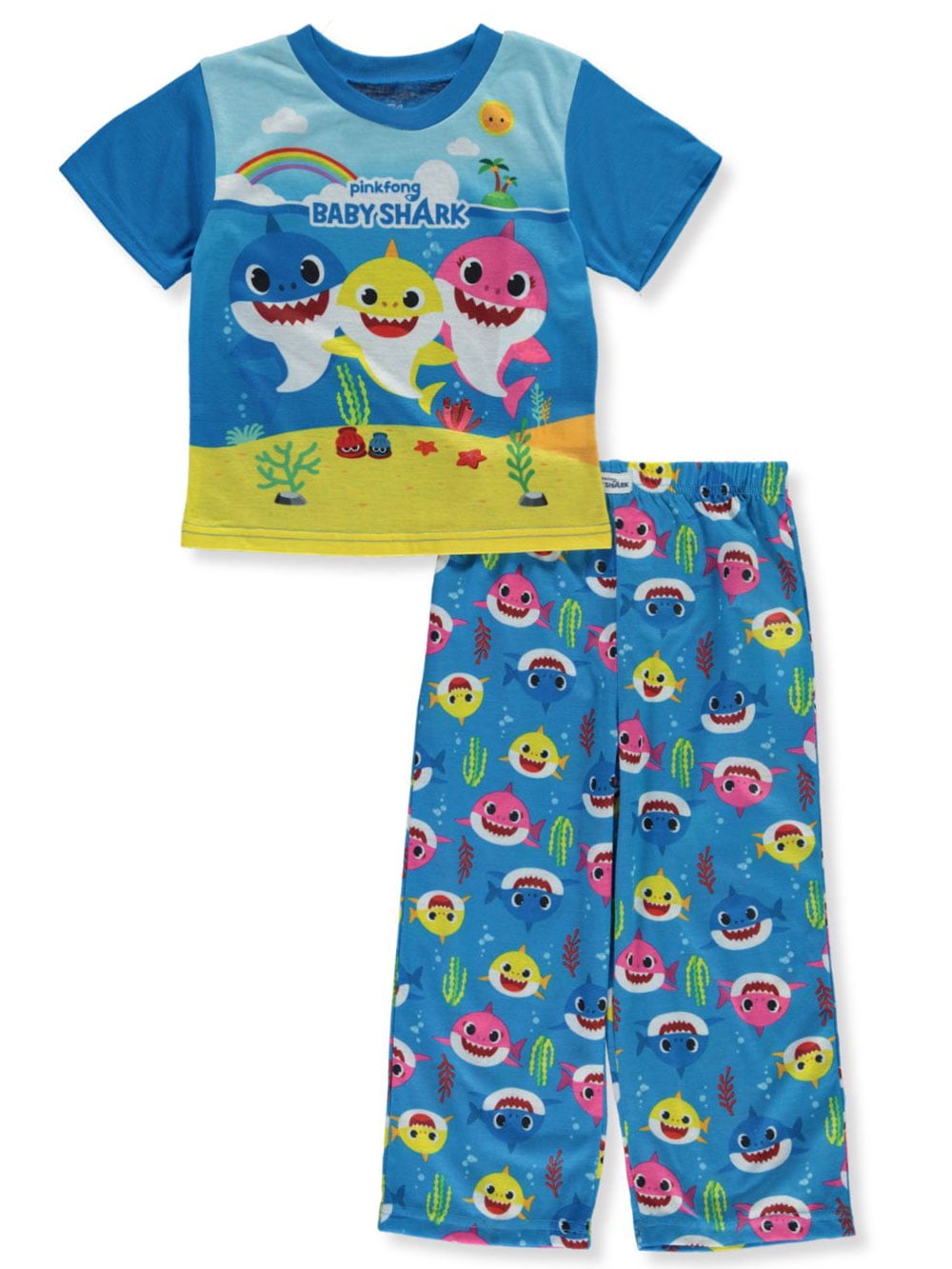 Baby Shark Triple Threat 2Piece Pajamas (Toddler)