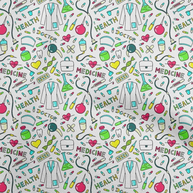 oneOone Rayon Magenta Fabric Tool Fabric For Sewing Printed Craft Fabric By The Yard 56 Inch Wide