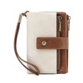 thumbnail image 2 of Multi Purpose Use Desk Supplies Lightweight Design School Stationery Durable Material Womens Wallet Small Leather Blocking Tri Fold Large Capacity Compact Card Holder with Zipper Pocket 2 Id Window, 2 of 9