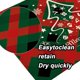 thumbnail image 4 of Juego de 4 manteles individuales de Navidad de arpillera de algodón Reversible para decoración de mesa navideña, 4 of 5