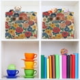 thumbnail image 6 of Yayeee Canvas Storage Basket with Handles for Shelves Fabric Bins Closet Organizer, Vibrant Flowers Pattern, 6 of 8