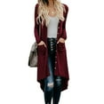thumbnail image 1 of Women‘s Long Cardigans Button Down Cardigan Open Front Knit Loose Cardigans with Pockets, 1 of 10