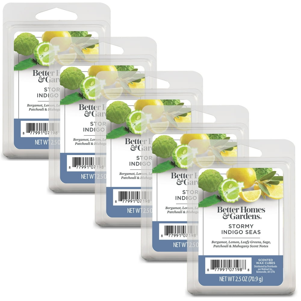 Stormy Indigo Seas Scented Wax Melts, Better Homes & Gardens, 2.5 oz (5