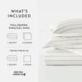 thumbnail image 7 of Noble Linens Harbor Stripe Ivory 3 Piece Patterned Duvet Cover Set, Queen, 7 of 7
