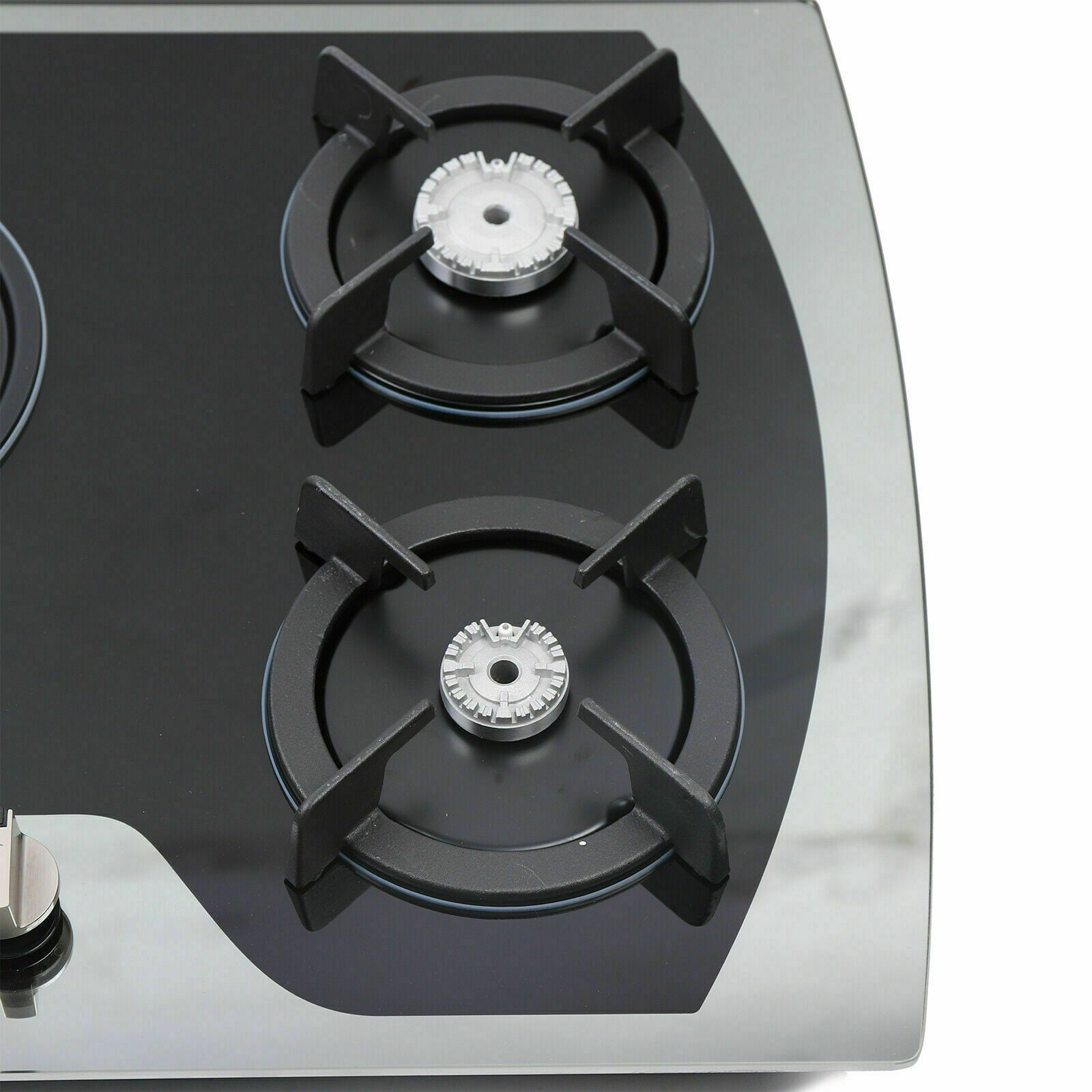 35" Natural Gas Propane 5 Burners Gas Stove Built-In Gas Cooktop Stainless Steel