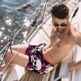 thumbnail image 2 of luoweisi Men's Beach Shorts Quick Dry Swim Trunks with Mesh Lining Couple Skulls XL, 2 of 5