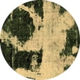 thumbnail image 1 of Ahgly Company Indoor Round Abstract Brown Modern Area Rugs, 7' Round, 1 of 4