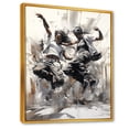 thumbnail image 2 of Designart "Monochromatic Hip Hop Dance III" Dance Floater Framed Canvas Wall Art, 2 of 5