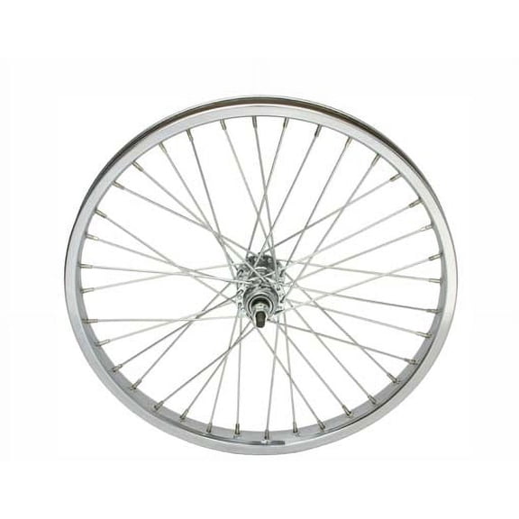 20" x 1.75" Steel Free Wheel 12G Chrome. Bicycle wheel, bike wheel, Lowrider bike wheel, lowrider bicycle wheel, bmx