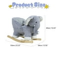 thumbnail image 5 of Lanzxjv Baby Rocker Chair, Elephant Baby Rocking Horse, Stuffed Plush Ride-on Rocking Horse, Rocking Horse for Toddlers 1-3, with Music Sound, 5 of 6