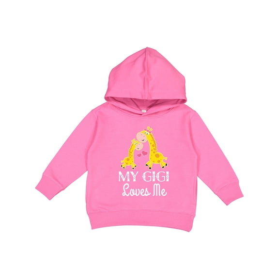 Inktastic Gigi Loves Me Girls Giraffe Granddaughter Toddler Hoodie