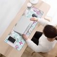 thumbnail image 3 of Long Mouse Pads for Desk,Pioneer Flower Floral Print Pattern Desk Mats on Top Of Desks, Desk Mouse Pad Extra Large with 3mm Non-Slip Base and Stitched Edge for Gaming,Office,Work,Home 31.5"x11.8", 3 of 6