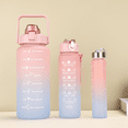 thumbnail image 4 of 3 Pcs Restez Hydraté Partout: Bouteille d'Eau Portable Étanche avec le Temps, 4 of 8