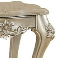 thumbnail image 2 of Acme Bently End Table Natural Marble Top & Champagne, 2 of 5