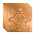 thumbnail image 1 of FASÄDE Traditional Style/Pattern 5 Decorative Vinyl 2ft x 2ft Lay in Ceiling Panel in Polished Copper (5 Pack), 1 of 4