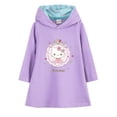 thumbnail image 3 of Vestido con capucha de longitud media para niños de Hello Kitty, vestido de manga larga con estampado de dibujos animados para niñas, ropa para niños, falda acampanada de estilo occidental, 3 of 5