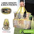 thumbnail image 2 of Garden Tool Bag,Pioneer Flower Floral Print Pattern Garden Tool Organizer,Garden Gifts,Waterproof Multi-Pocket Garden Tool Storage 11.8x5.5x11.4 Inch(Tools NOT Included), 2 of 6