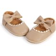 thumbnail image 4 of Infant Baby Girl Shoes Mary Jane Flats Dress Shoes Soft Anti-Slip Rubber Sole Walking Shoes Toddler Crib First Walker Shoes, 4 of 7