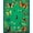 Green, Pattern 8, variant on ODIKA 4'x6' Machine Washable Non-Slip Area Rug, Botanical Insect World Floral Accent High Traffic Rug, Green, 278179