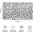thumbnail image 3 of White and Gray Of Leopard Print Bathroom Rugs Mat,Non Slip Microfiber Bathroom Rug,Rubber Backing,Soft Bathroom Mats for Bathroom Floor,Tub and Shower,17x30in(43x75cm), 3 of 5